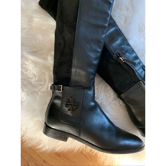 Tory Burch Black Over the knee boot leather sexy and stylish fall riding boots - Picture 1 of 12